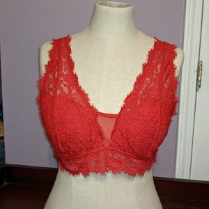Aerie Red Bralette